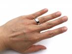 Platinum baguette cut diamond wedding ring
