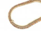 1940s diamond set fringed Cleopatra necklace in rose and yellow gold