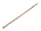 Antique 9kt rose gold oval curb link bracelet