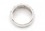 18kt white gold chunky star set diamond ring
