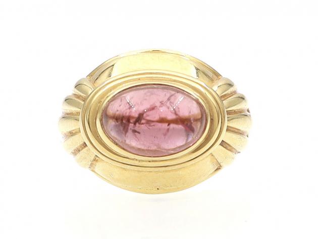 Boucheron Jaipur collection tourmaline ring in yellow gold