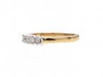 0.30ct five stone diamond ring in 18kt yellow gold