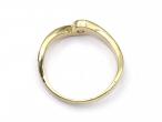 Diamond twist ring in 9kt yellow gold
