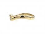 Diamond twist ring in 9kt yellow gold