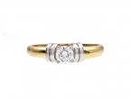 0.27ct round brilliant cut diamond engagement ring