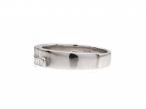 18kt white gold square wedding ring with princess cut diamonds