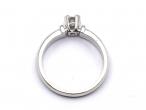 0.20ct round brilliant cut diamond engagement ring in 18kt white gold