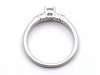 Solitaire diamond engagement ring in 18kt white gold