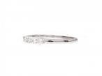 Petite diamond five stone ring in 18kt white gold