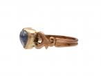 Antique heart moonstone ring in rose gold