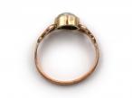 Antique heart moonstone ring in rose gold
