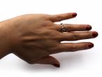 Antique heart moonstone ring in rose gold