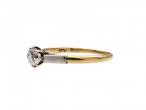 Edwardian 0.57ct Old European cut diamond solitaire ring