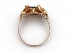 1940s Diamond Flare Cocktail Ring in Rose Gold