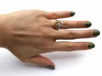 1940s Diamond Flare Cocktail Ring in Rose Gold