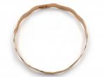Vintage engine turned wave bangle in 9kt rose gold