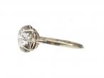 Edwardian diamond solitaire engagement ring in platinum