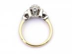 Antique Old Mine cut diamond solitaire engagement ring