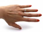 Antique Old Mine cut diamond solitaire engagement ring