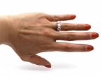 Edwardian Graduating three Stone Diamond Ring in Platinum