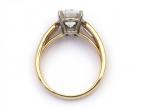 Cartier set, diamond solitaire engagement ring in tri-gold