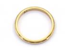 Vintage 2.5mm faceted edge wedding ring in 18kt yellow gold