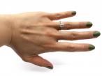 Antique 1.11ct cushion shape Old Mine cut diamond solitaire ring