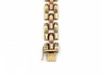1960s Hungarian 14kt rose and yellow gold textured bracelet
