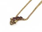 Almandine garnet serpent necklace