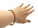 Antique French seed pearl, rose and yellow gold scrolling bracelet