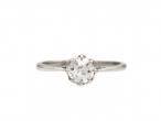 Vintage Diamond Solitaire Engagement Ring in Platinum