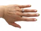 1920s Diamond Fluted Solitaire Engagement Ring in 18kt White Gold