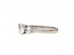 1.02ct Heart Shape Diamond Three Stone Engagement Ring