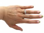 1.02ct Heart Shape Diamond Three Stone Engagement Ring