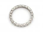 French Vintage Diamond Tension Set Full Eternity Ring