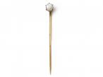 Antique moonstone stickpin in yellow gold