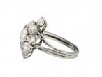 Vintage Diamond Fancy Cluster Engagement Ring