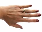 Vintage 14kt Yellow Gold Signet Ring set with a Diamond
