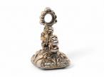 Antique Gilded Fob set with Amethyst