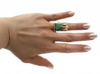 Chaumet 1970s Malachite & 18kt Yellow Gold Dress Ring