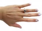 Art Deco Sapphire & Diamond Octagonal Cluster Ring