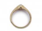 Antique 0.20ct Old Mine cut diamond solitaire ring in gold