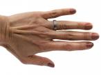 1960s openwork foliate wedding ring in 18kt white gold