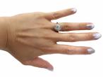 Antique 1.70ct Old Mine cut diamond centre coronet cluster ring