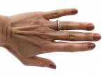 Vintage 0.50ct round diamond solitaire engagement ring in gold