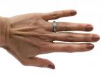 Vintage diamond half eternity ring in 18kt gold