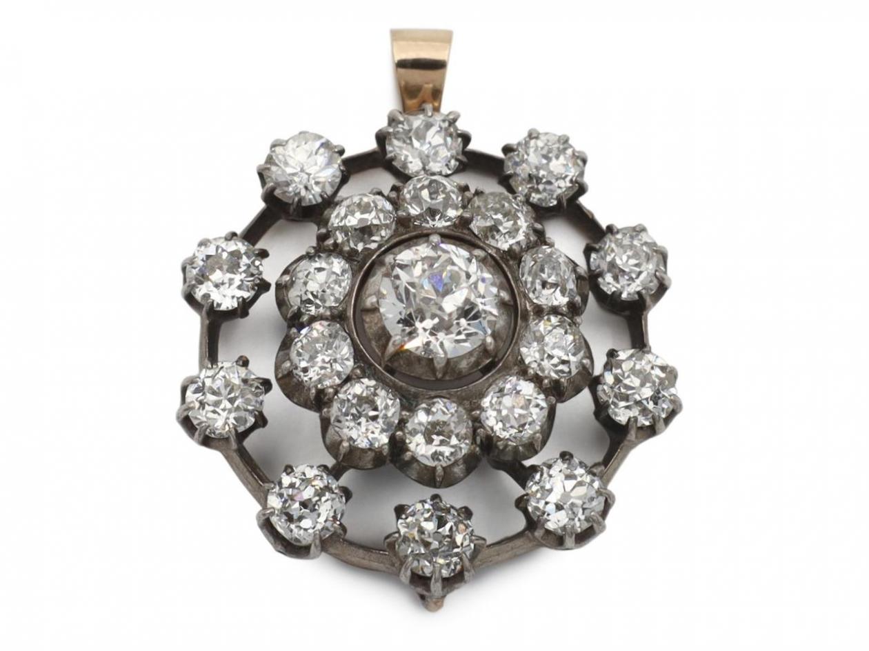 Diamond Victorian Brooch