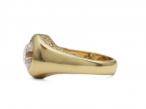 1920s 2.00ct diamond solitaire signet ring in 18kt gold
