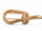 1950s Mauboussin Retro Brooch in 18kt Gold with 1ct Old Mine Cut Diamond