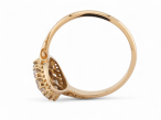 Victorian 18kt gold navette cluster ring with Old Mine cut diamonds – Matthew Weldon